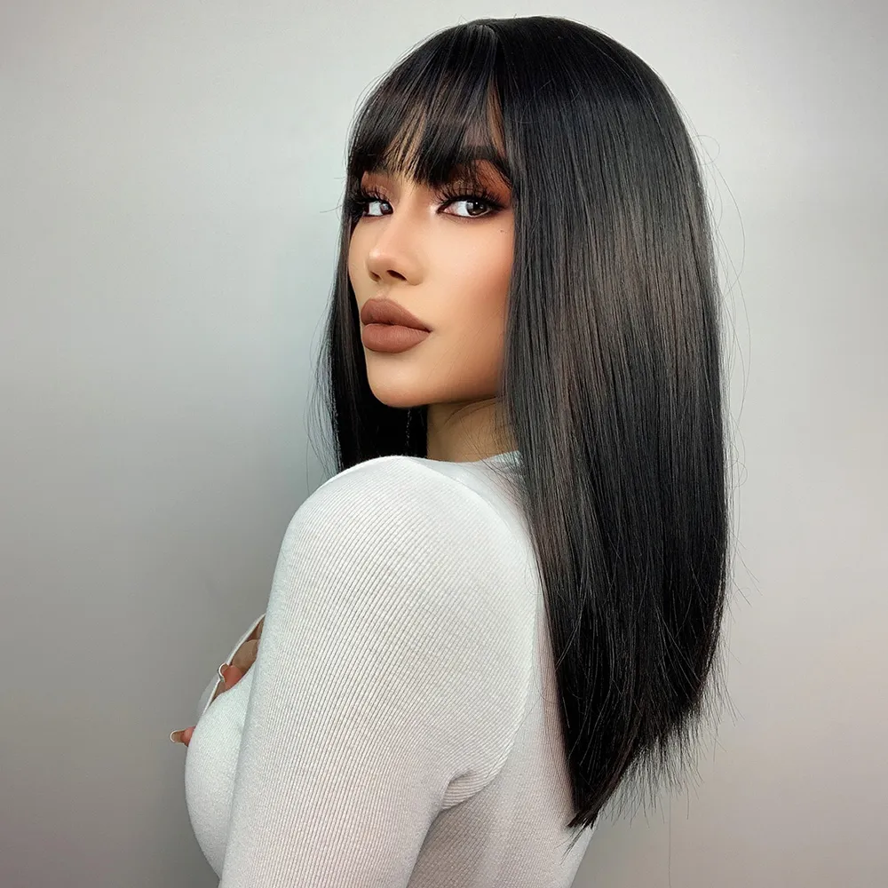 Black top wig cheap