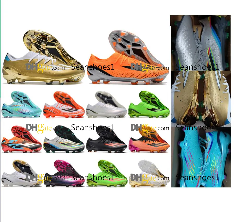 Gift Bag Mens Football Boots X Speedportal.1 FG World Cup For Mens Firm Ground Leather Trainers Soccer Shoes Blue White Black Pink Red Gold Football Cleats Size US6.5-11.5