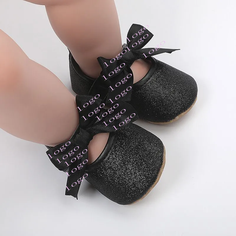 أول أحذية للأطفال مشاة أول خطوات الربيع الناعم الناعم الوحيدة القطن الموضة للطفل الفتيات أحذية الفراشة-عقدة أول أحذية الأطفال 0-18M