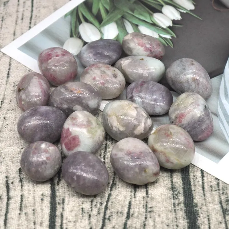 Decorative Figurines Objects & Natural Round Pink Tourmaline Bulk Tumbled Stone Gravel Specimen Healing Crystals Mineral Gemstone Aquarium H