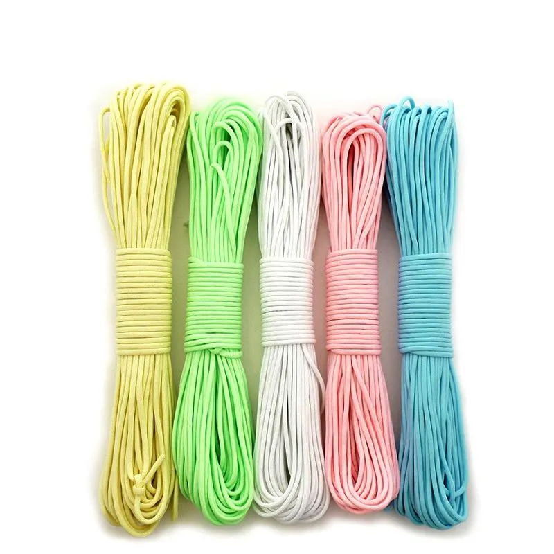 Glow Paracord Plastic Lanyard String For Outdoor Camping 550 100FT, 7  Strands Of Cores, Luminous, And Parachute Friendly From Tiandiqz, $8.98