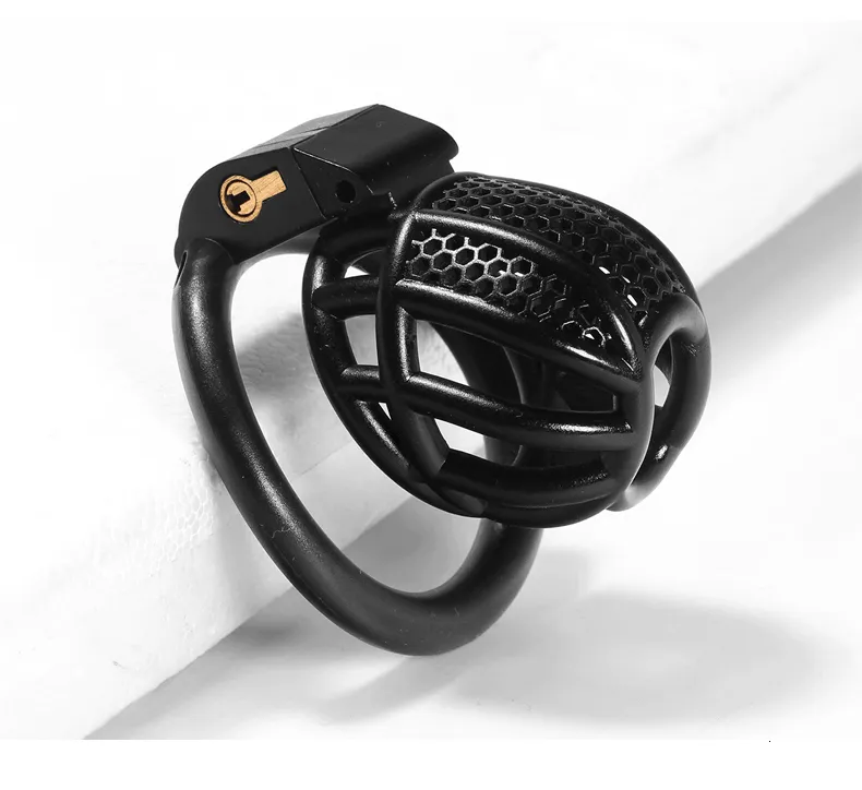 Ringe Mini-Keuschheitsgürtel für Männer, Chrom, CBT, Sklave, Schwul, mit gebogenem Verschlussring, für Männer, Cuckold, Lockdown-Käfig, Zurückhaltung_voghion.com