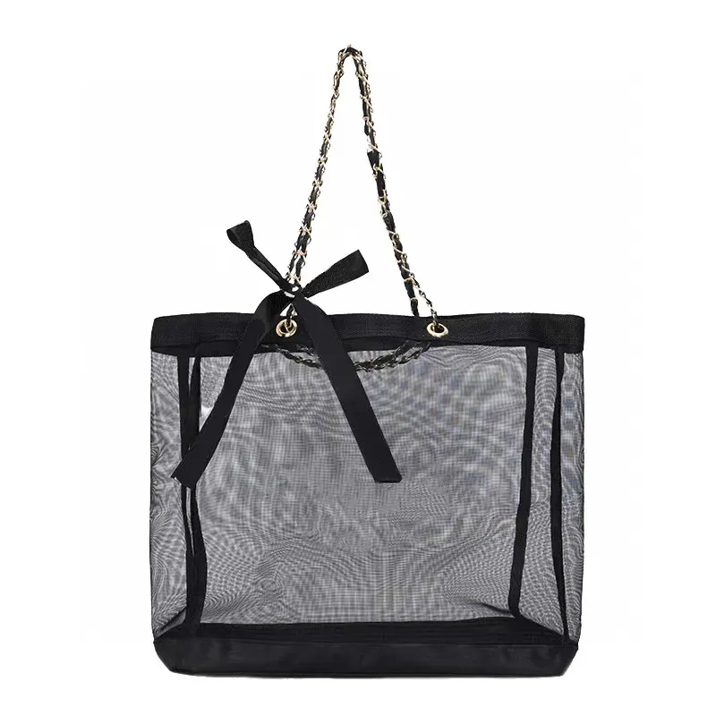 Mesh Handtas Designer Bakken Handtassen Portemonnee voor Vrouwen Clear Portemonnees Nylon Goedkope Handtas Dames Tote Handtassen Vrouwelijke RuanC012