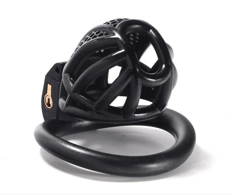 Ringe Mini-Keuschheitsgürtel für Männer, Chrom, CBT, Sklave, Schwul, mit gebogenem Verschlussring, für Männer, Cuckold, Lockdown-Käfig, Zurückhaltung_voghion.com