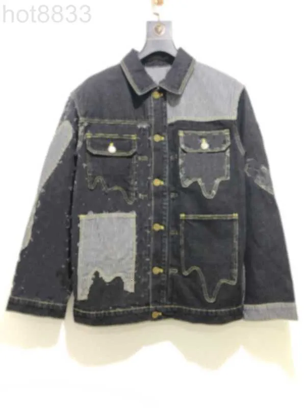 Designer des vestes masculines 21SS d'automne hiver paris italie denim denim de la rue décontractée poches de mode chaudes hommes couple couple qui suinte le navire gratuit l1227. Xgoj