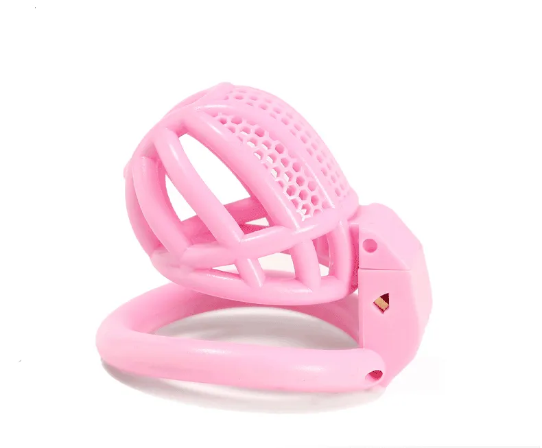 Ringe Mini-Keuschheitsgürtel für Männer, Chrom, CBT, Sklave, Schwul, mit gebogenem Verschlussring, für Männer, Cuckold, Lockdown-Käfig, Zurückhaltung_voghion.com