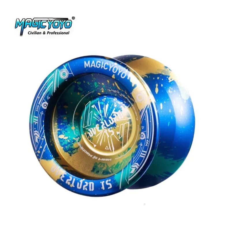 Yoyo Professional Magic Yoyo T5 Alumínio Metal Yoyo 8 Bola Kk com barbante para crianças fora do brinquedo esportivo 230227