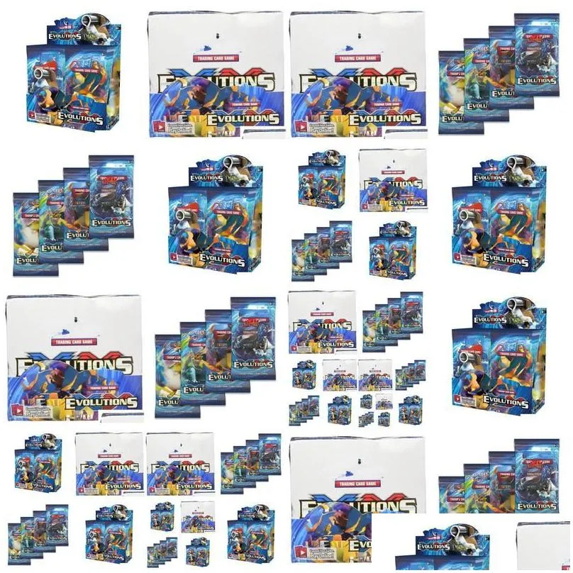 Card Games 324 Pcs Cards Tcg Xy Evolutions Booster Display Box 36 Packs Game Kids Collection Toys Gift Paper Drop Delivery Gifts Puzz