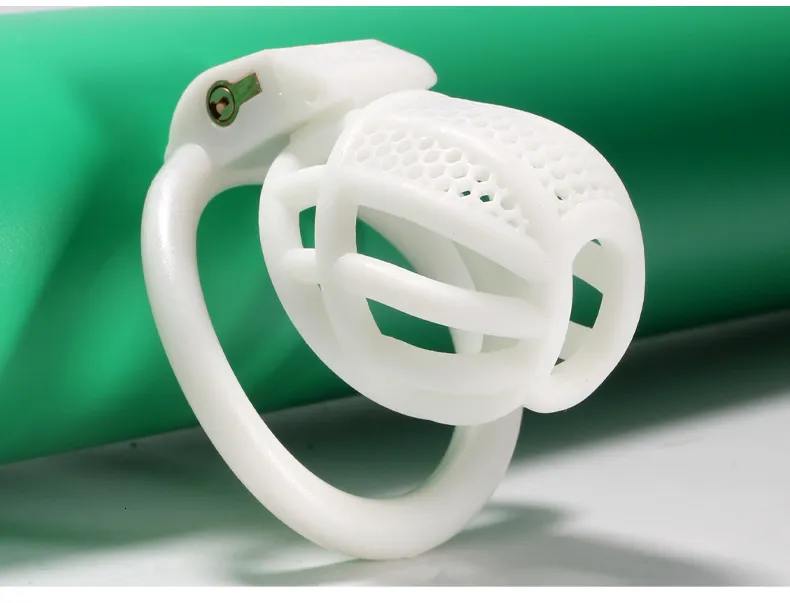 Ringe Mini-Keuschheitsgürtel für Männer, Chrom, CBT, Sklave, Schwul, mit gebogenem Verschlussring, für Männer, Cuckold, Lockdown-Käfig, Zurückhaltung_voghion.com