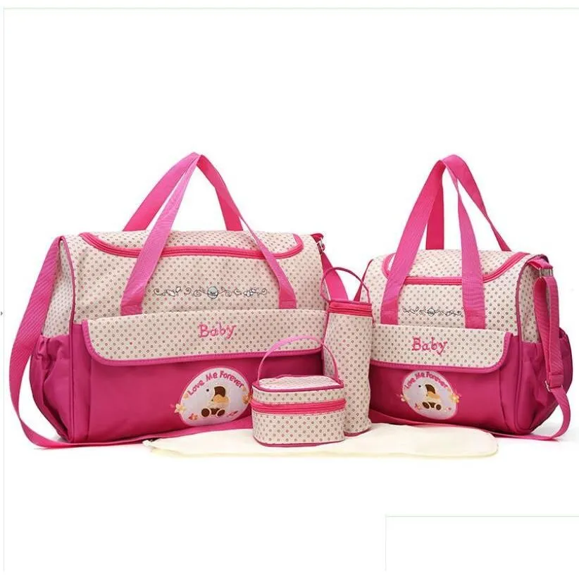 Luierzakken Mummy Baby Backpack met opvouwbaar Changing Station Portable Mommy Bag Stroller Banden voor Travel L Dhnid