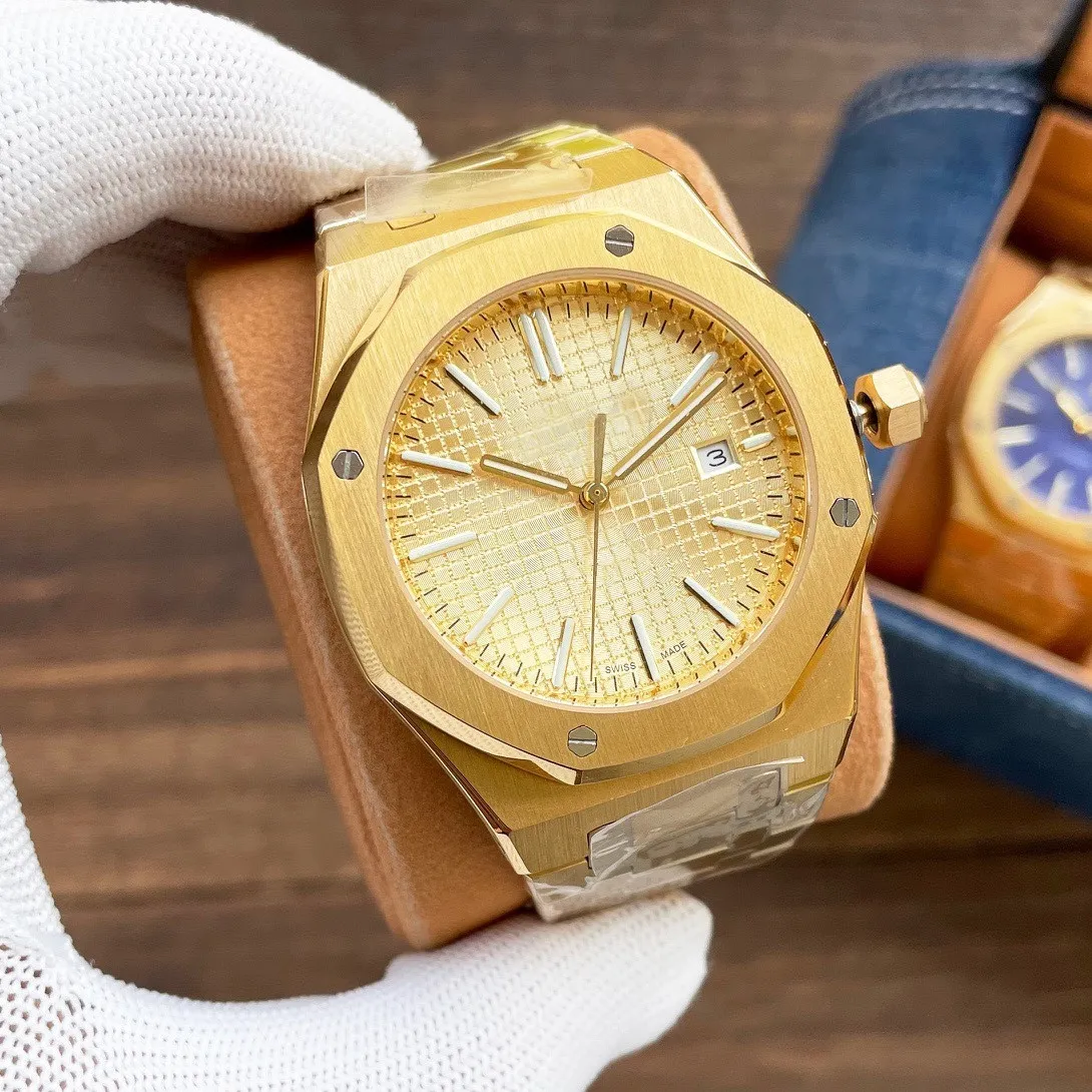 Herenhorloge orologi 15400 15500 designer horloges hoge kwaliteit audemar wijzerplaat 41MM automatisch uurwerk horloges roestvrij staal waterdichte saffier 2023 luxe 15407ST