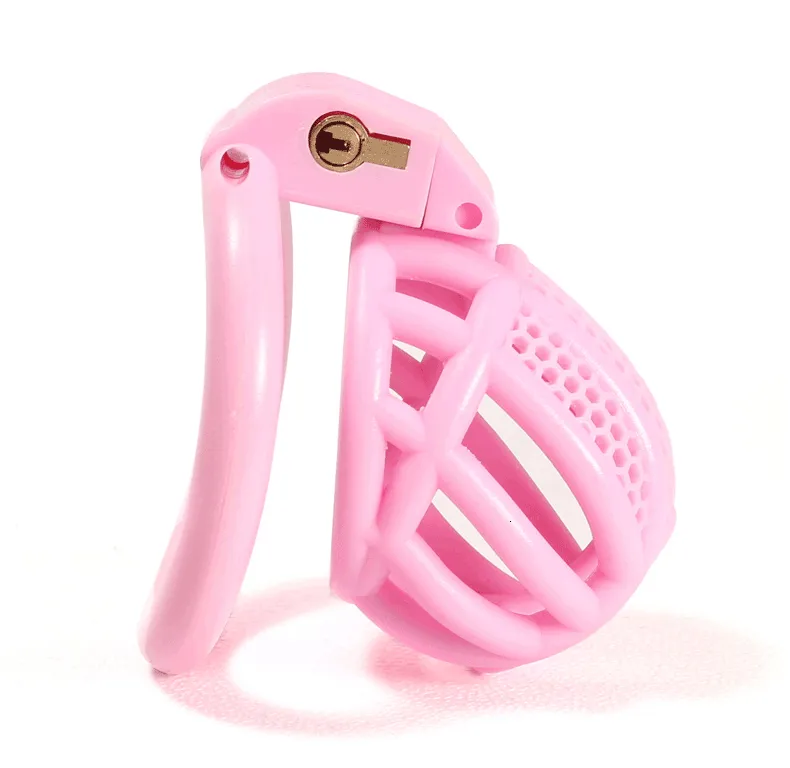 Ringe Mini-Keuschheitsgürtel für Männer, Chrom, CBT, Sklave, Schwul, mit gebogenem Verschlussring, für Männer, Cuckold, Lockdown-Käfig, Zurückhaltung_voghion.com