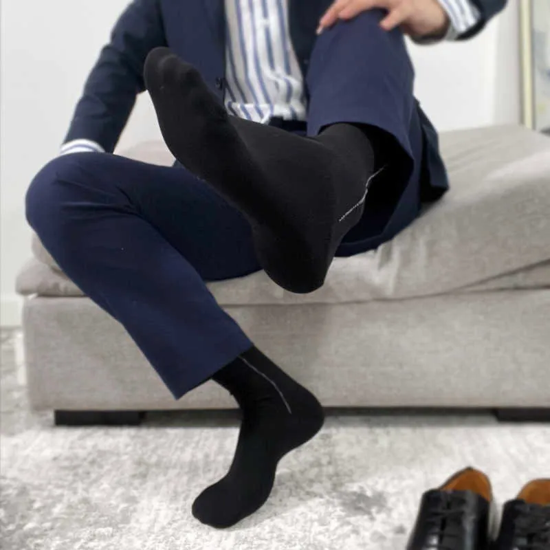 Men s Socks Dress Socks Men s Formal Business Black Socks Men Cotton Dress Socks Fashion Men s Black Dress Socks Male Suit Black Socks Z0227