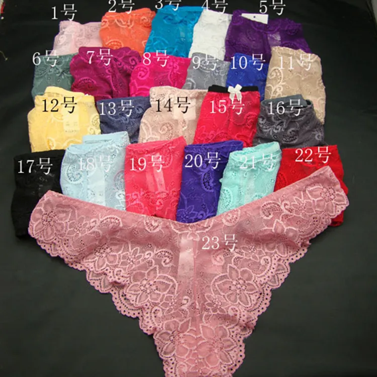 Briefs G-string g string thong Wholesale women Female Sexy lingerie panties t back underwear Pink Cheapest