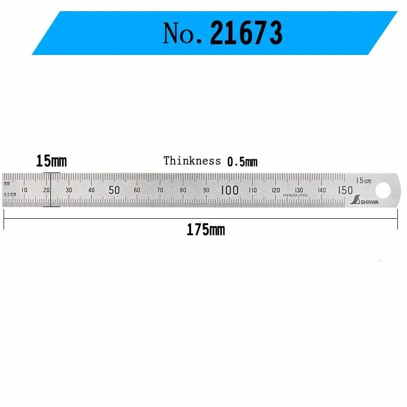 Wholesale Tape Measures SHINWA Steel Iron Ruler Stainless Steel ...