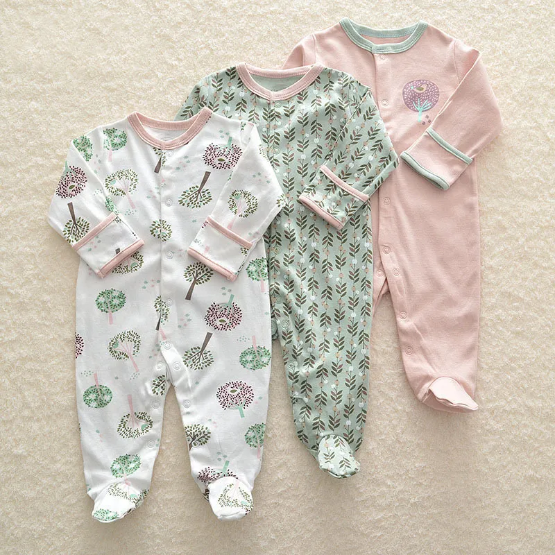 Jumpsuits 3Pcs born Baby Girl Romper Winter Baby Boy Jumpsuit Clothes 100% Cotton Underwear Rompers Clothing Baby Rompers Warm Costume 230228