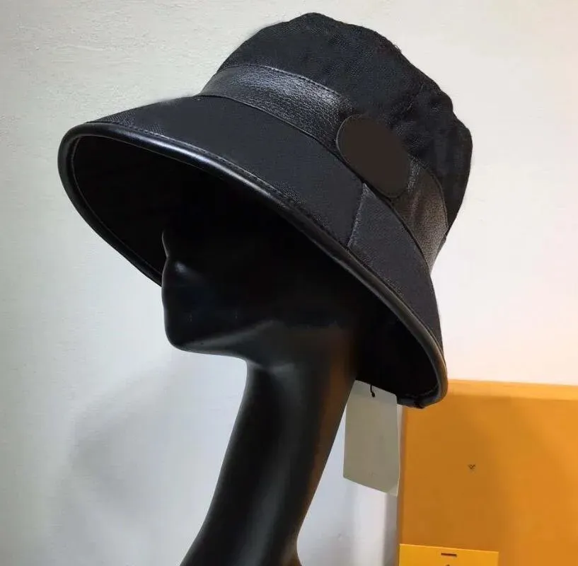 2023 modedesigner brev hink hatt för män kvinnor fällbara mössor svart fiskare strand sol visir breda brim hattar reser sport casquette folding dam bowler cap n1