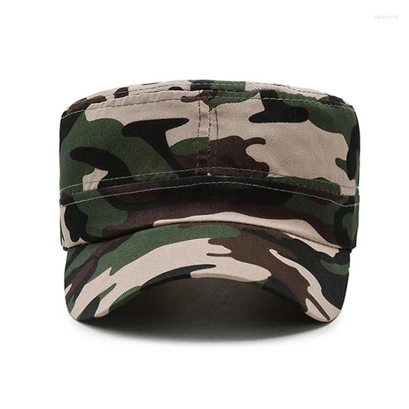 Berets Men's Adjustable Classic Plain Cap Vintage Army Military Cadet Style Hat Breathable Sun Protective Casual Gorras Hombre