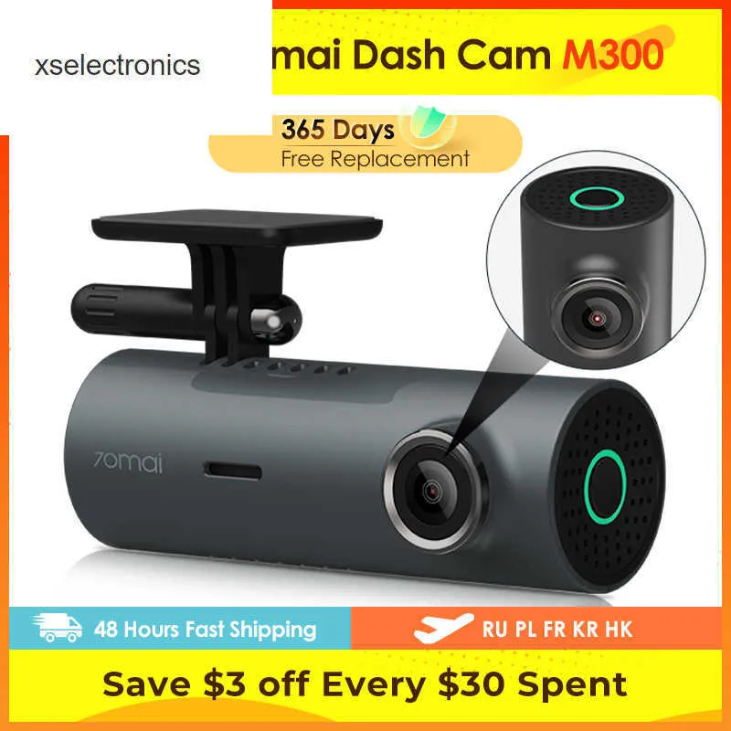 Dash Cam 3 Lenti HD Frontale/Interna/Posteriore - Videocamera Auto Con Visione Notturna, Sensore G, Loop, Display 2,0'', 170° Grandangolo