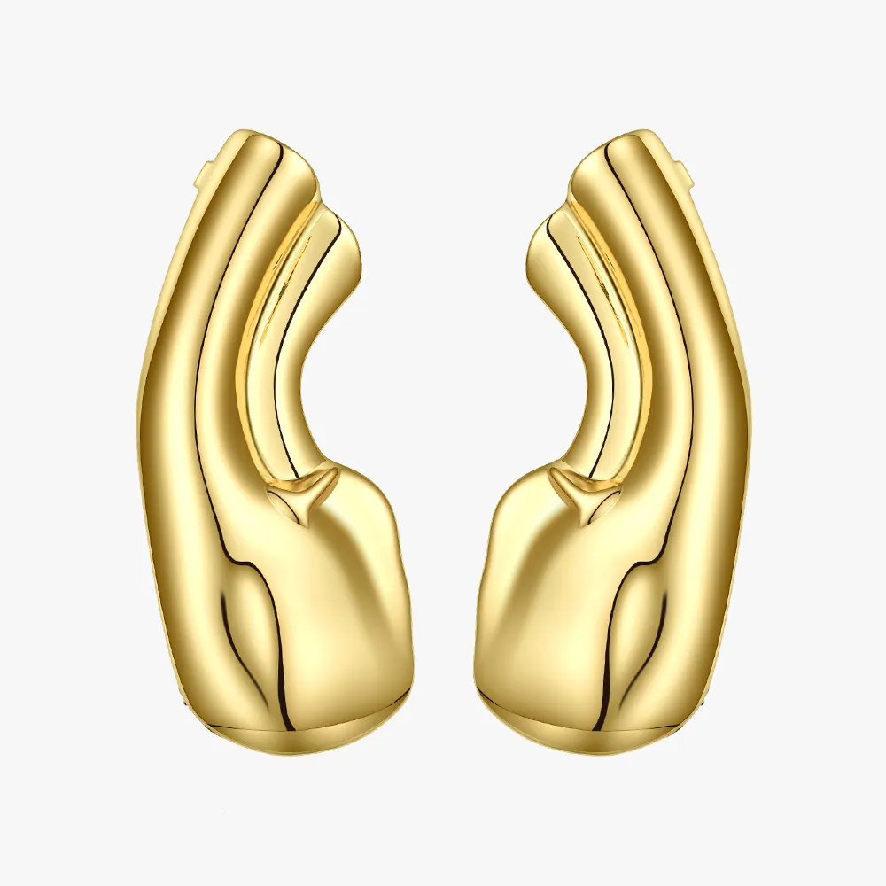 Ohrmanschette ENFASHION Punk Ohrläppchen Ohrmanschette Clip-On-Ohrringe für Frauen Goldfarbene Ohrmuschel-Ohrringe ohne Piercing Modeschmuck E191121 230228