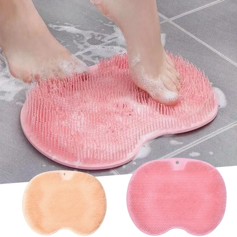 Doccia Scrubber per piedi Massaggiatore Cleaner Spa Rondella esfoliante Lavare i piedi Cuscino pulito Bagno Spazzola per i piedi Rimuovi la pelle morta