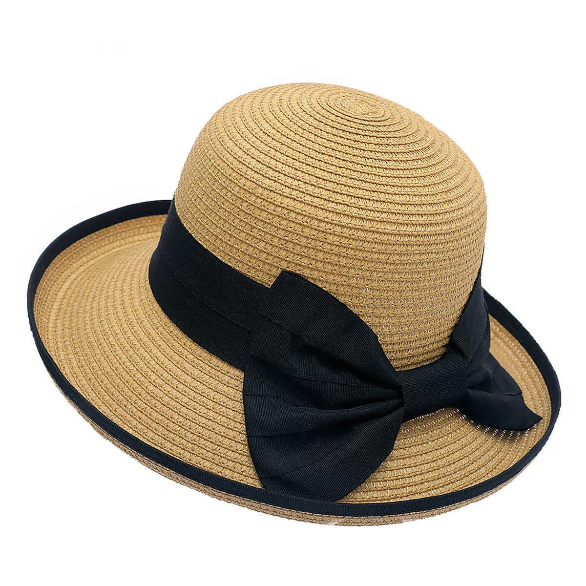 Summer Sun Floppy Sun Hat For Women Wide Brim Straw Floppy Sun Hat With  Ribbon Bow, Casual Flat Top Panama Floppy Sun Hat Fashionable And Feminine  G230227 From Sihuai06, $8.61