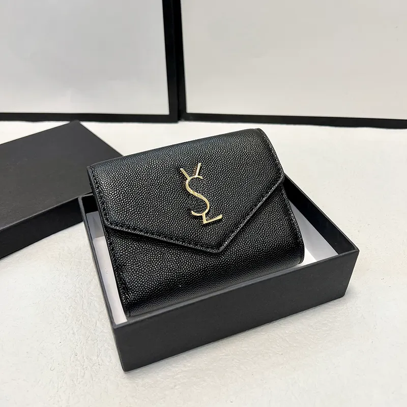 Mens Purses Designer Plånböcker Luxury Fashion Card Holder Womens Casual Coin Pocket Black Purse Small Bags Cardholder Woman Standard Plånbok