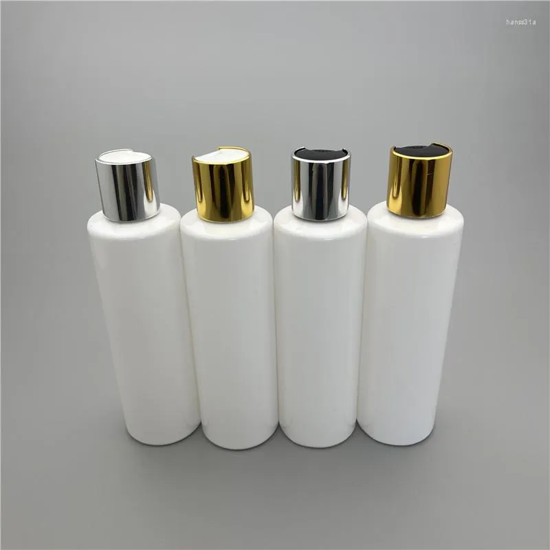 Бутылки для хранения 200 мл x 30 белые пустые плоские плеч