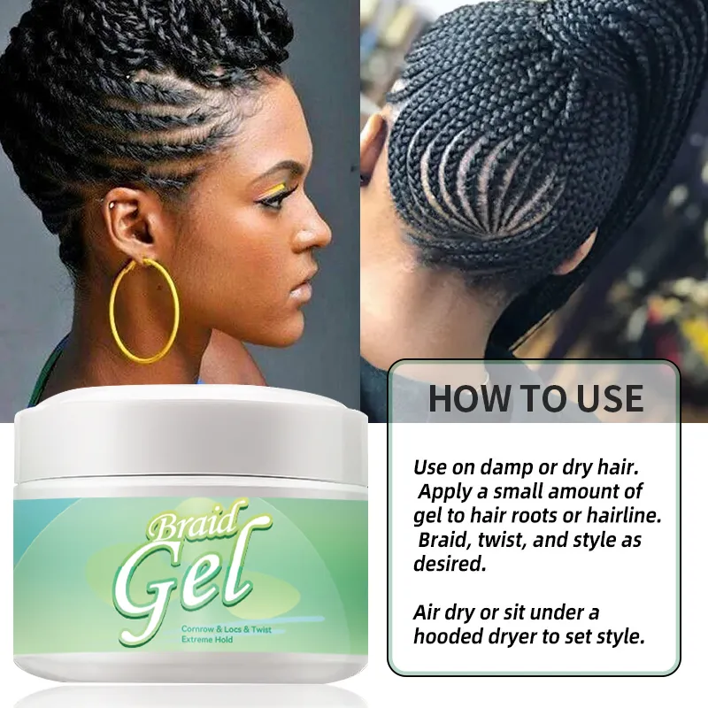 Strong Hold Braid Gel for Braid Loc Gel