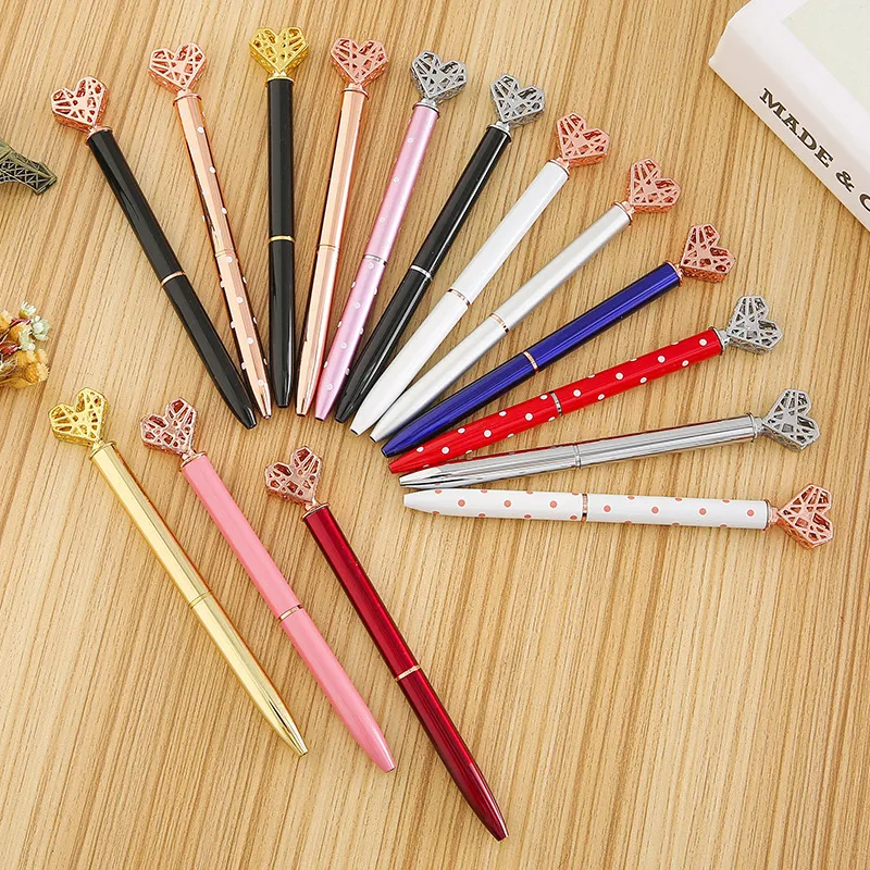 Wholesale Metal Loving Heart Ballpoint Pens Peach... From Homedepot3 ...