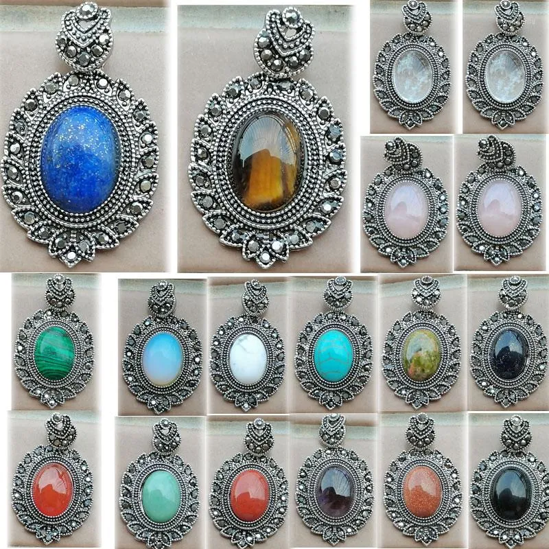 Colares pendentes de tigre olho uivo aventurina cristal lapis lazuli carnelian azul areia de ouro opala wfh889