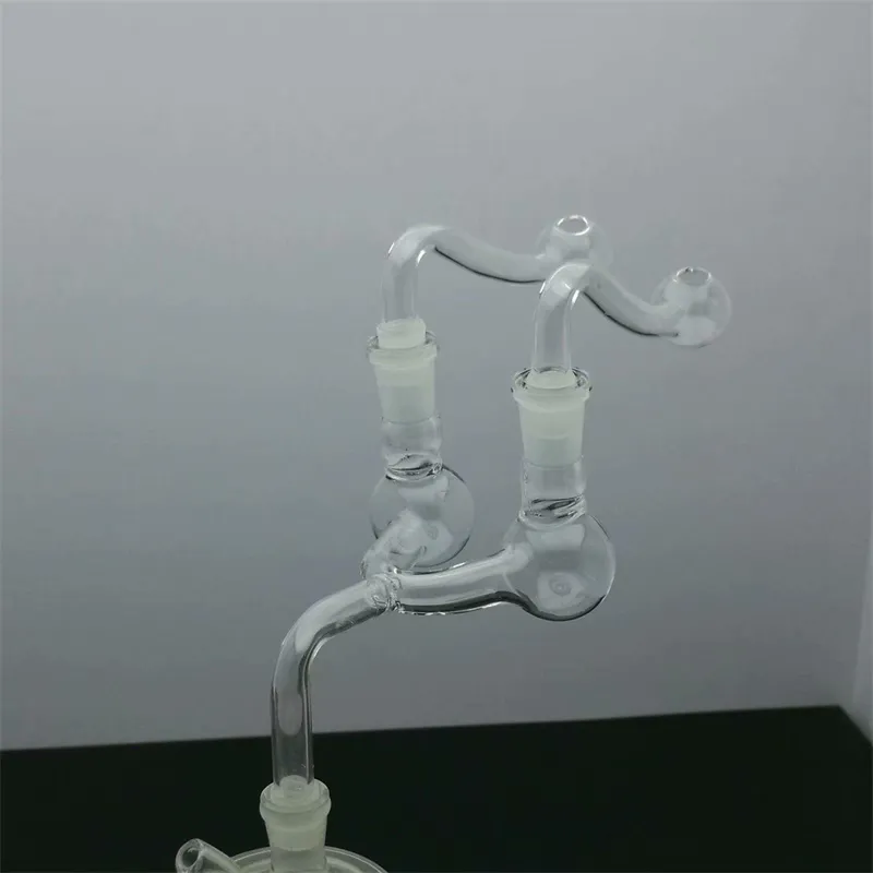 Akcesoria do palenia Nowe Europa i Ameryka Rura Bubbler Palenie Rura Water Glass Bong Transpare Catapult Glass Adapter 10 mm