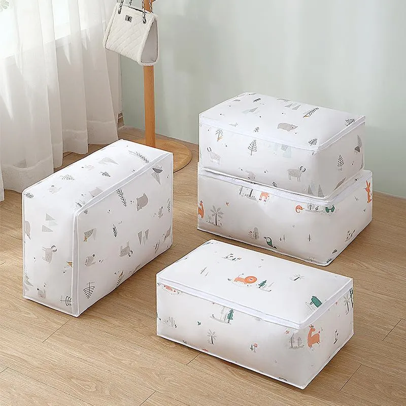 Storage Bags Quilt Buggy Bag Moving Clothes Large Moisture-Proof Packing Luggage OrganizingStorage