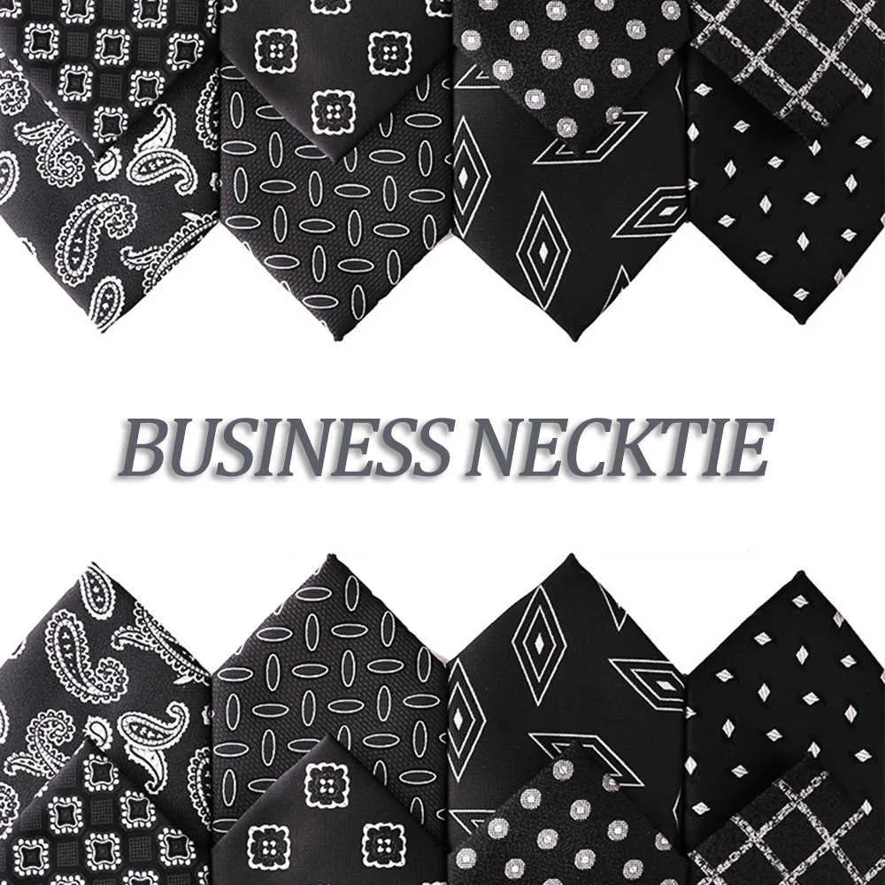 Neck Ties Black Tie Accessories For Men Ties Wedding Guests Gifts Shirt With Necktie With Pocket Square Men's Neck 2022 Blouses Suit Male J230227