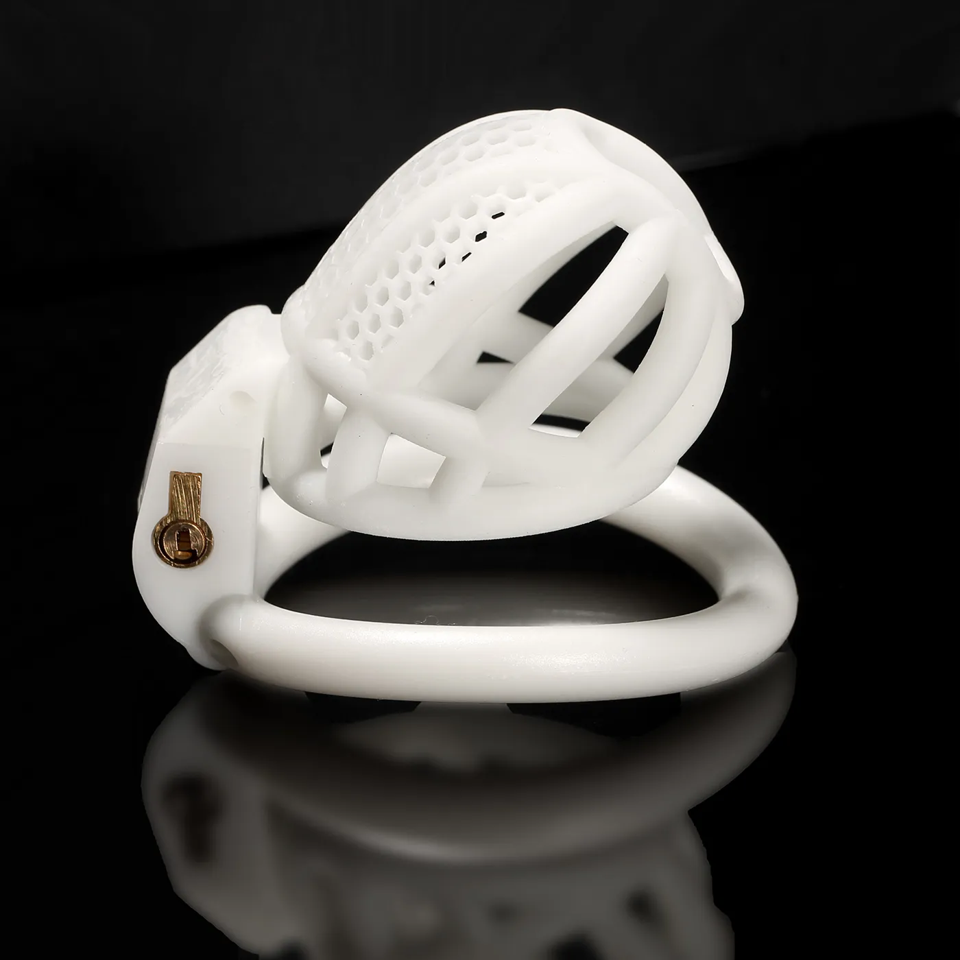 rings Mini Male Chastity Device Chrome CBT Slave Gay with Curved Lock Ring Men Cuckold Lockdown Cage Restraint_voghion.com