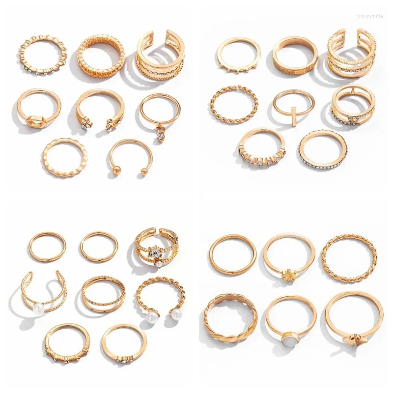 Уважаемые кольца Vienkim модные украшения продажа металлического сплавного пустого раунда открыть женское кольцо пальца для девочки Lady Part Gift
