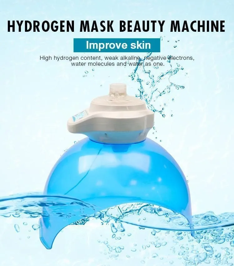 Trending New oxygen hydrogen beauty machine with led therapy / skin care oxygen hydrogen 