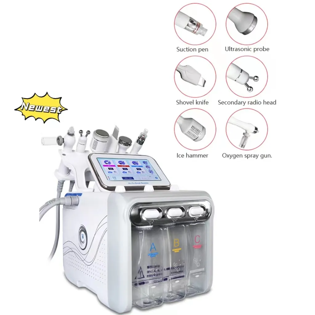 Saúde Beleza 6in1 Hydro Water Aqua Casco Limpeza nova Chegada Aqua Peeling Microdermoabrasion Machine