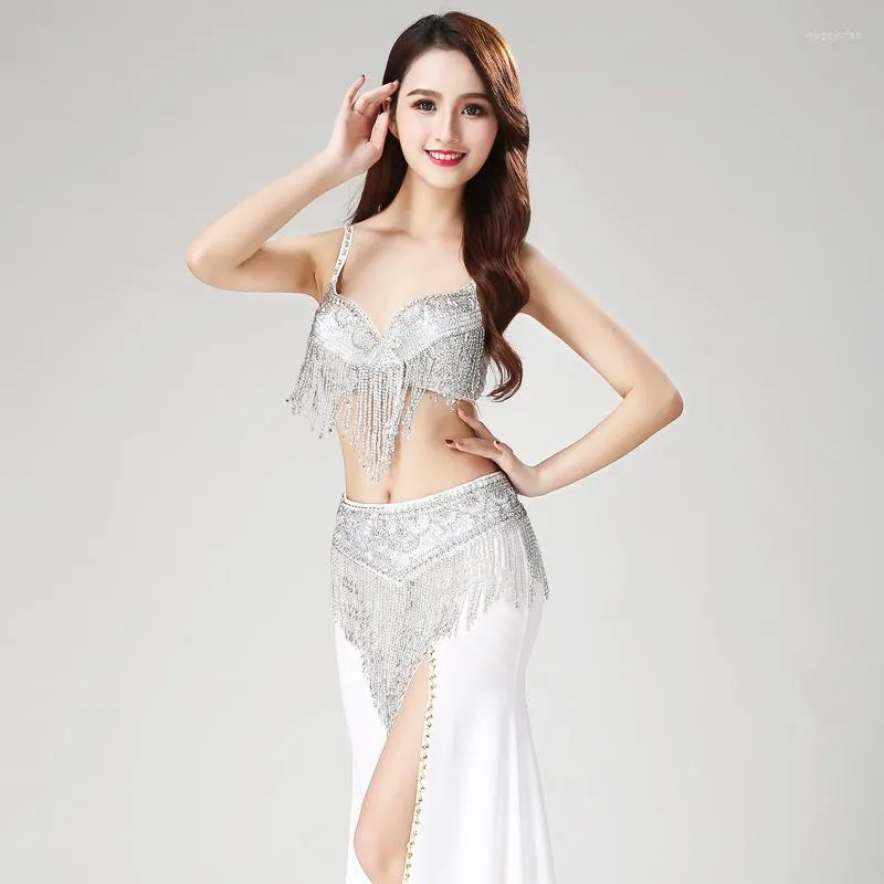 Womens Belly Dance Performance Costume Set With Bra, Belt, And Sequin  Perfect For Halloween, Christmas, B Cup Events From Wuguyufen, $59.49