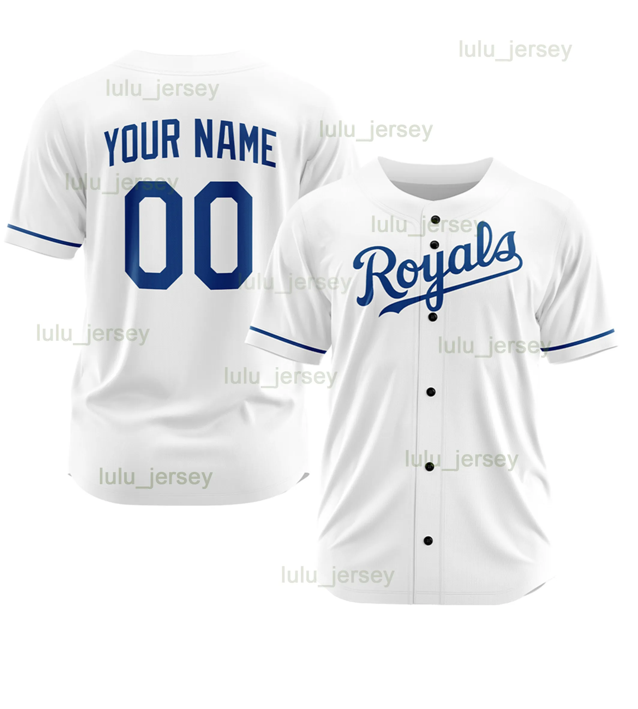 Honkbal Royal Jersey Mode Kleurrijk T Shirt College Uniform Voor