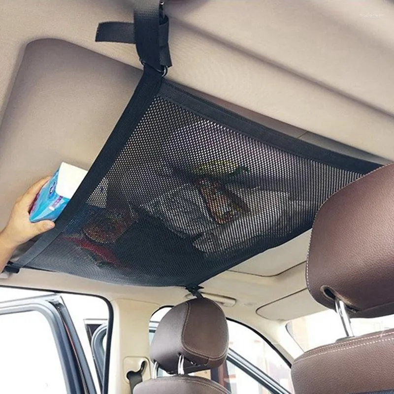 Auto Organizer Dak Interieur Cargo Net Zak Voor Auto Kofferbak Container Plafond Opbergvak Universele Multifunctionele Accessoires