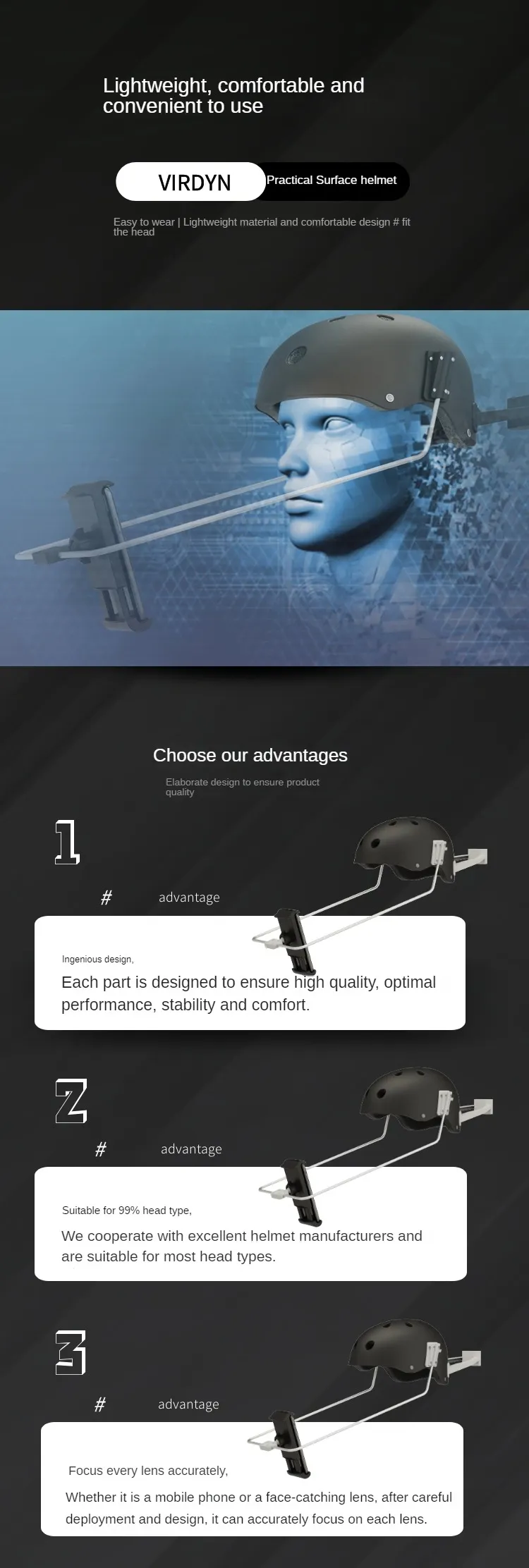 IPhone X Series Gopro Camera Motion Capture Helmet With Markless Point