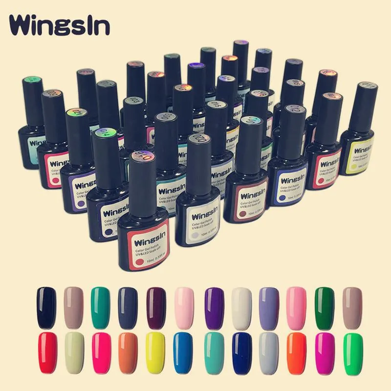 Medicine Wingsin 30pcs gel smalto set di chiodi con marcia top matte per manicure kit art vernice vernici semi permanente gel UV