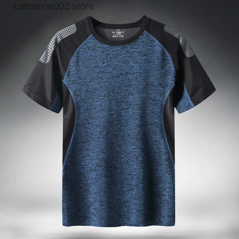 Men's T-Shirts Quick Dry Sport T Shirt Men 2023 Short Sleeves Summer Casual Cotton Plus Asian Size M-5XL 6XL 7XL Top Tees GYM Tshirt Clothes T230601