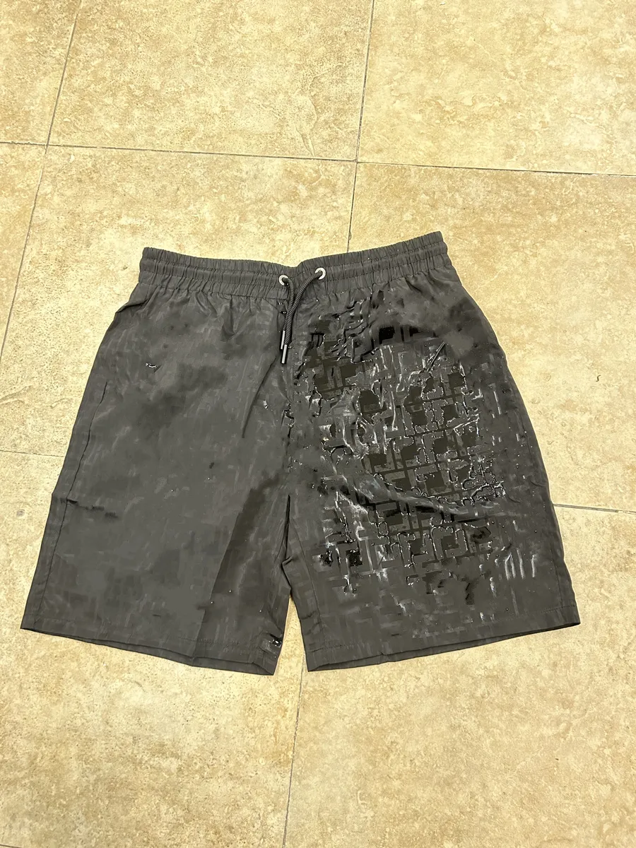 Herren-Designer-Badehose, T-Shirts, modisch, Buchstabe, Wasserreaktion, Badehose, schnell trocknende Badebekleidung, Badeshorts, Sommer-Badeanzug, Strandbekleidung, Board-Strand-Shorts