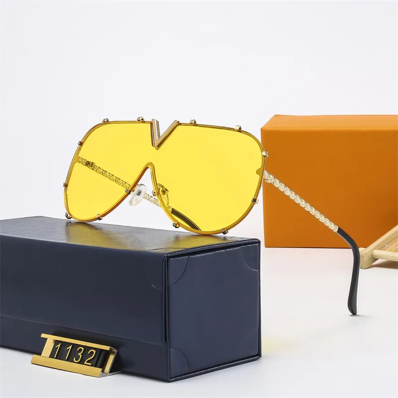 Women Fashion Sunglass Designer Luxury Golden Letters Full Frame Eyeglasses For Mens Womens Casual Trendy Mixed Color Adumbral