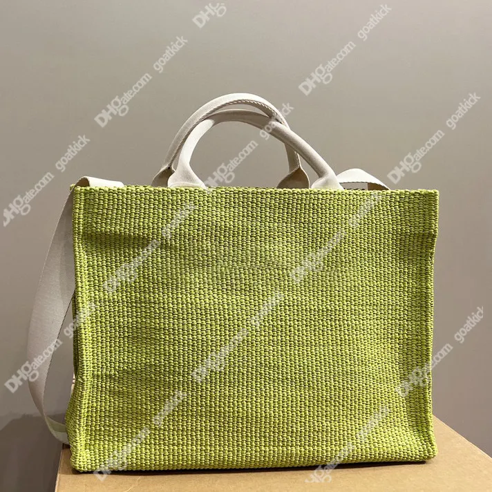 Tropicalia Micro Bag Tote Sacos Tecido Bolsas de Designer de Luxúria Tecida Crossbody Mulheres Colhê de Couro Verão Bolsas de Viagem Compras de ombro de ombro de praia Totas de viagem