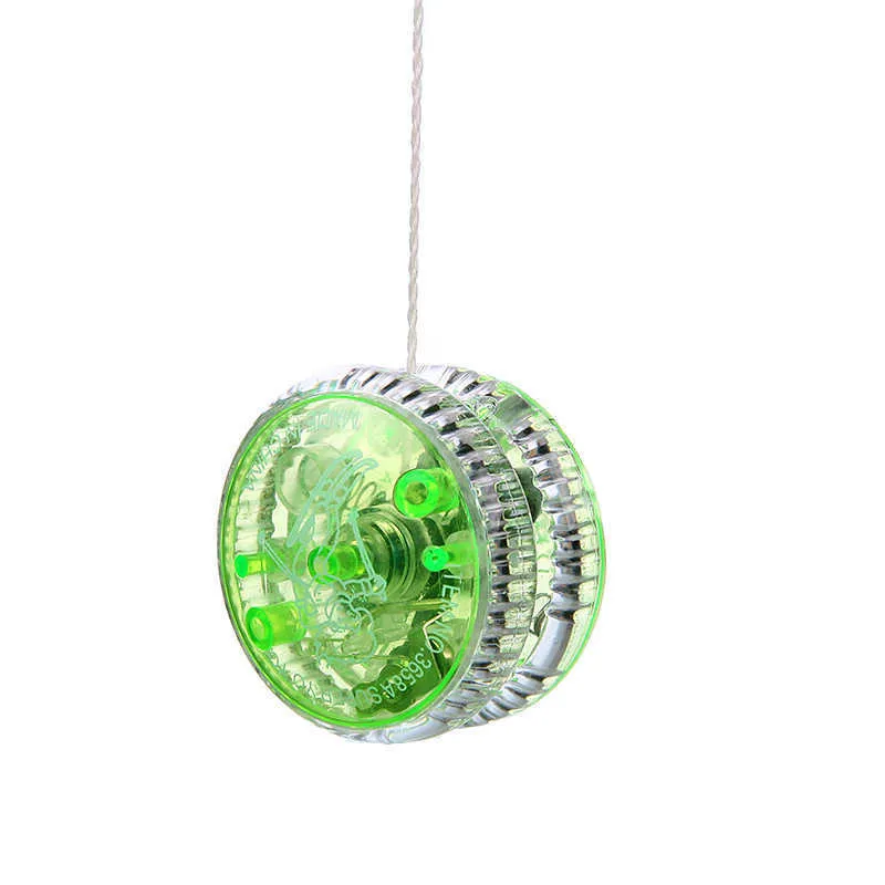 Yoyo New LED وميض Yoyo كلاسيك أطفال ألعاب السحر يويو بلاستيك يويو مع ألعاب سلسلة الغزل للأطفال