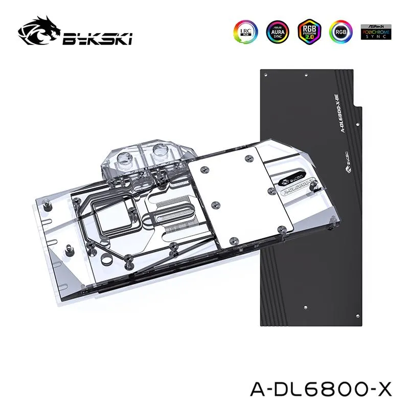 Cooling Bykski Computer Water Cooler For Dataland Radeon RX 6800 16GB X Sapphire Pulse Radeon Rx 6800 Serial Cooling Block ADL6800X
