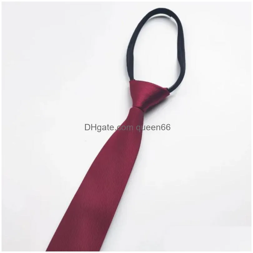 6x48cm solid color neck ties for men students school business hotel bank office necktie party club accessories